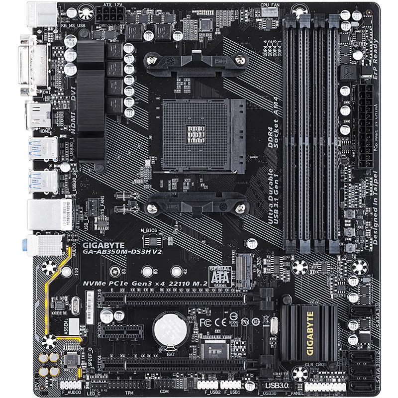 Motherboard Gigabyte B350M - DS3H V2 AM4