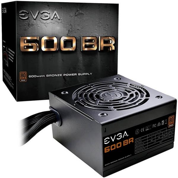 Fuente 600W EVGA 600 BR 80 PLUS Bronze