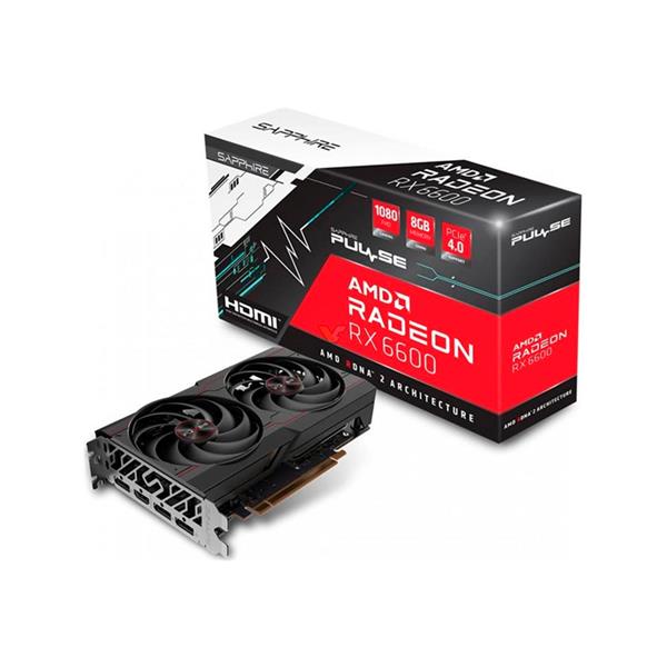 Placa de Video AMD Radeon Sapphire Pulse RX 6600 Dual Fan 8GB GDDR6