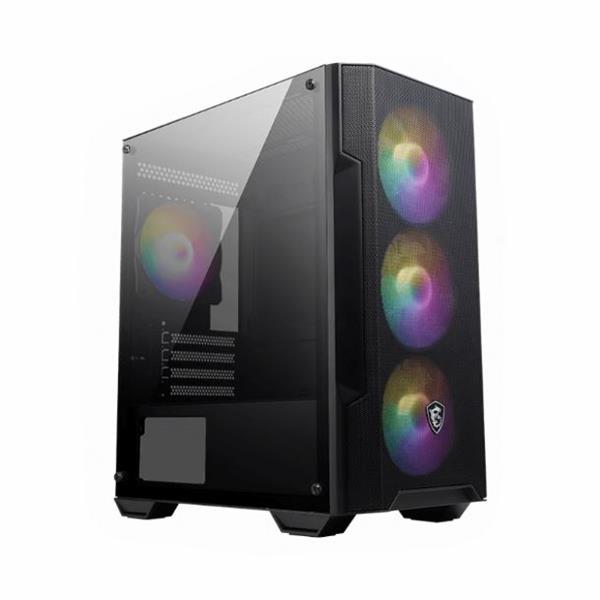 Gabinete MSI Mag Forge M100A - 4 Fan Fixed RGB (Rainbow)