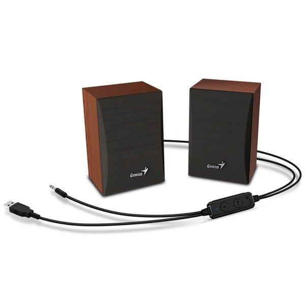 Parlantes Genius SP-HF380 Bluetooth 6W Madera