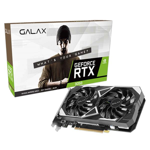 PLACA DE VIDEO GALAX NVIDIA GEFORCE RTX 3050 6GB EX GDDR6 1-CLICK OC - BLACK