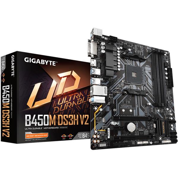 MOTHERBOARD GIGABYTE B450M DS3H V2 AM4