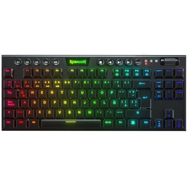 TECLADO MECANICO INALAMBRICO REDRAGON K621 HORUS TKL RGB RED SWITCHES - ESPAÑOL