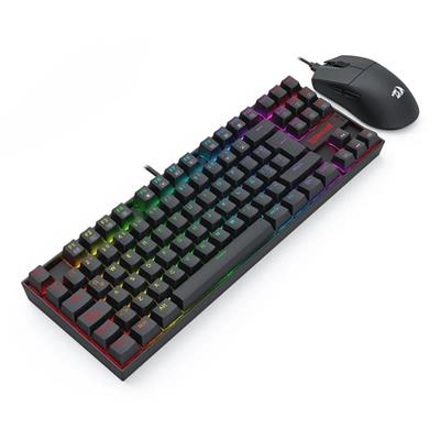 Combo Redragon Teclado y Mouse Redragon K552RGB + M724 Negro + S145