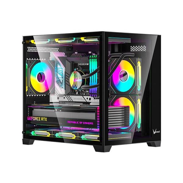 Gabinete Gamer FORMULA V CRYSTAL Z5 Black 1 Fan FRGB