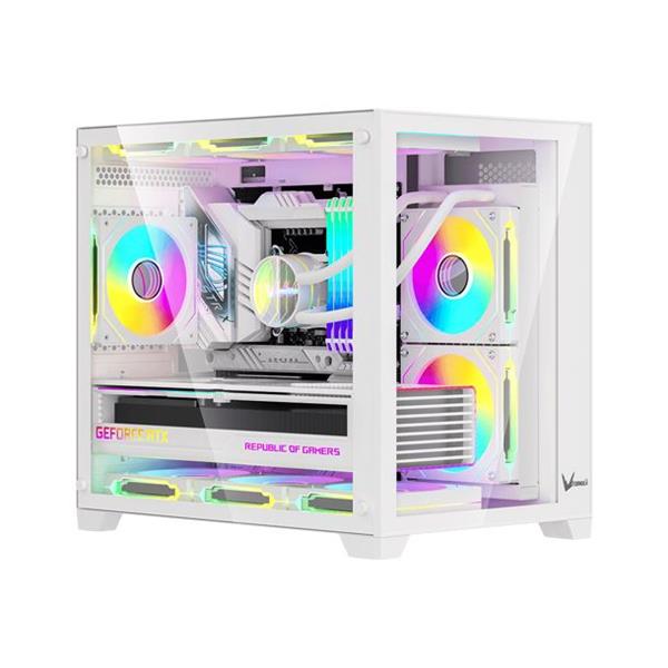 Gabinete Gamer FORMULA V CRYSTAL Z5 White 1 Fan FRGB