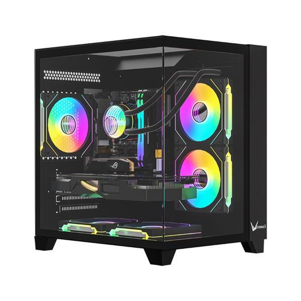 Gabinete Gamer FORMULA V CRYSTAL Z9M Floe Black 5 Fan ARGB