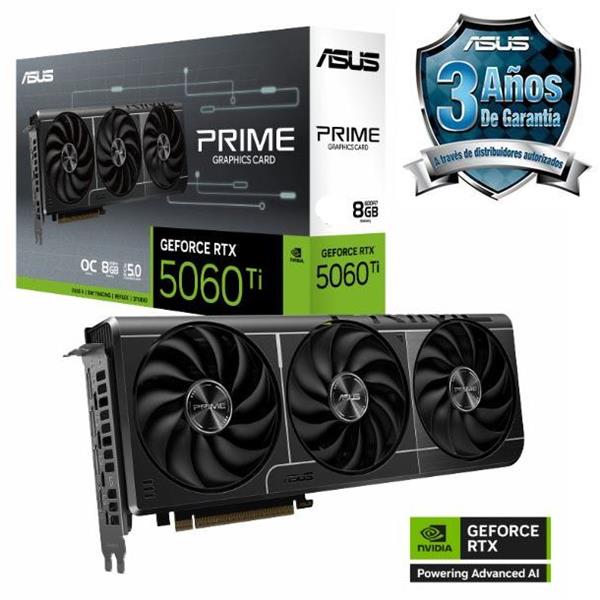 Placa de Video Asus Prime Nvidia Geforce Rtx 5060 Ti 8gb Gddr7