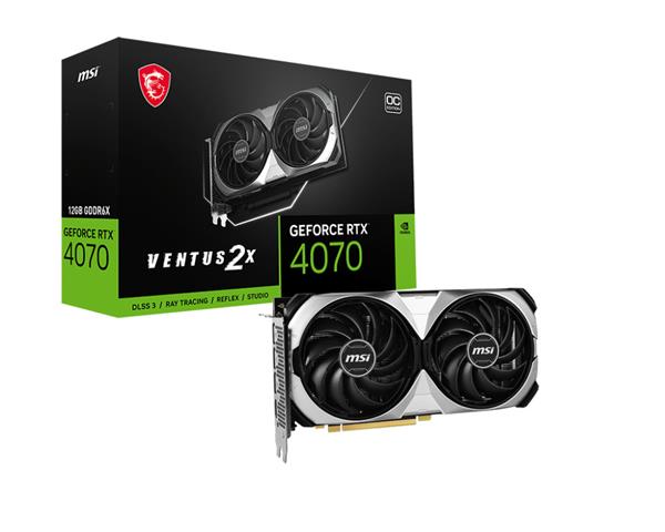 Placa de Video MSI Nvidia Geforce RTX 4070 VENTUS 