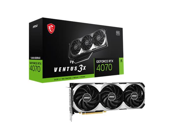 Placa de Video MSI Nvidia Geforce RTX 4070 VENTUS 