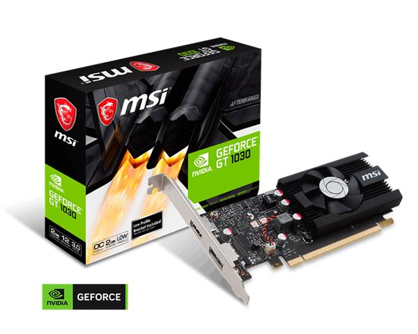 Placa de Video MSI GT 1030 LP 2GB DDR4 OC