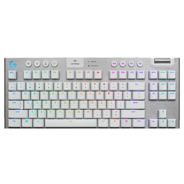 Teclado Mecánico Logitech G915 TKL White RGB Lightspeed Inalambrico