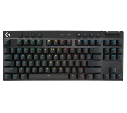 Teclado Logitech G Pro X TKL Lightspeed Black Wireless 2.4GHz + Bluetooth