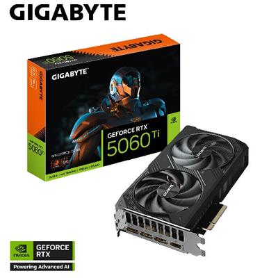 PLACA DE VIDEO GIGABYTE NVIDIA GEFORCE RTX 5060 TI WINDFORCE 8GB OC GDDR7