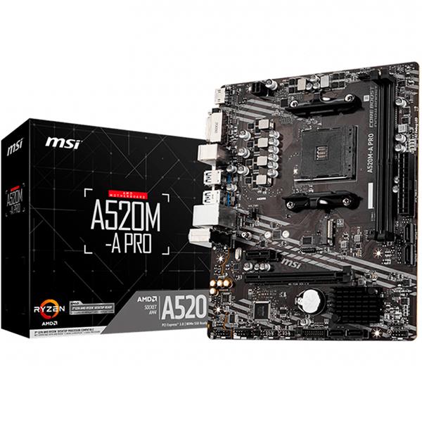 MOTHERBOARD MSI A520M A PRO AM4