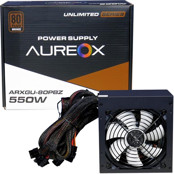 Fuente 550W Aureox ARXGU 80 PLUS Bronze