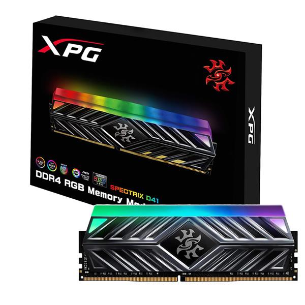 Memoria Ram Adata Xpg Spectrix D41 Gray RGB 8GB 3000 Mhz DDR4
