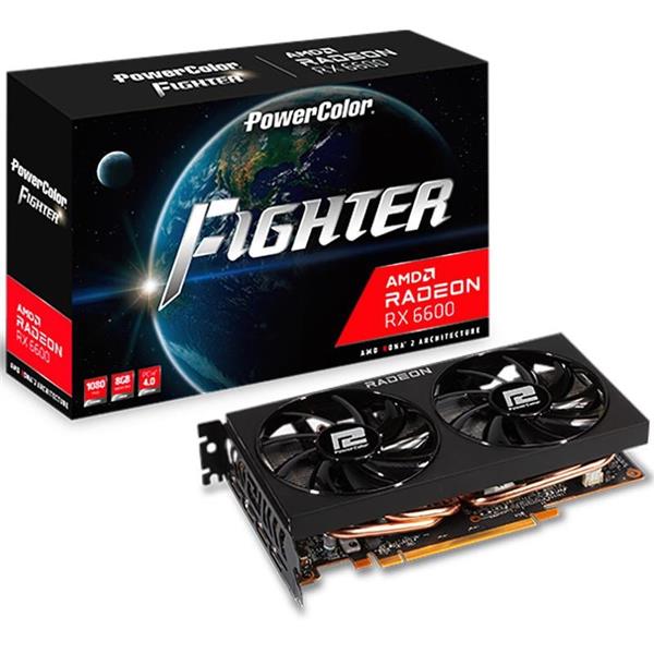 Placa de Video AMD Radeon PowerColor Rx 6600 Fighter 8GB GDDR6
