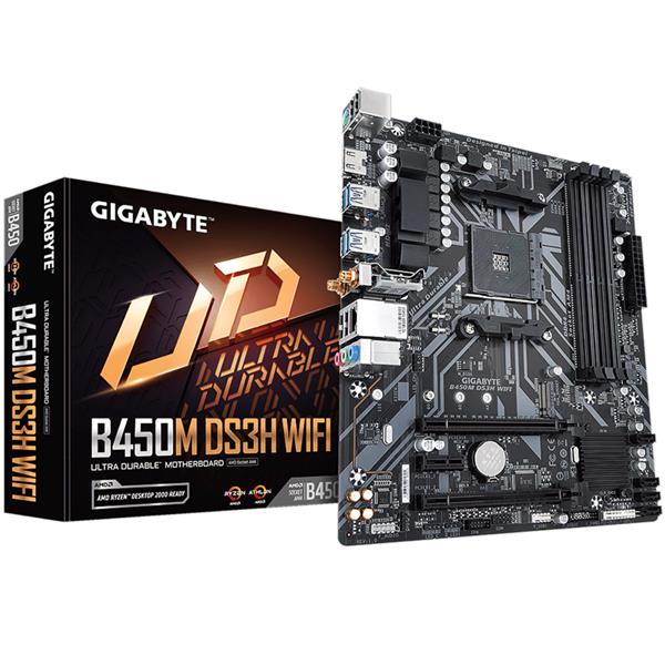 MOTHERBOARD GIGABYTE B450M DS3H WIFI AM4