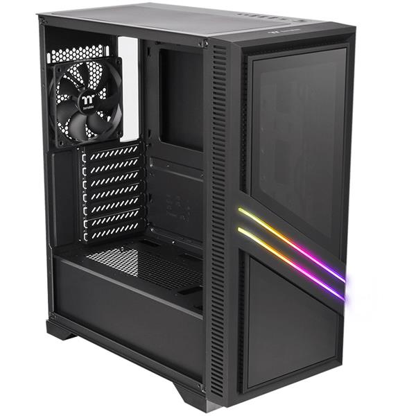 GABINETE THERMALTAKE VERSA T35 RGB TEMPERED GLASS BLACK