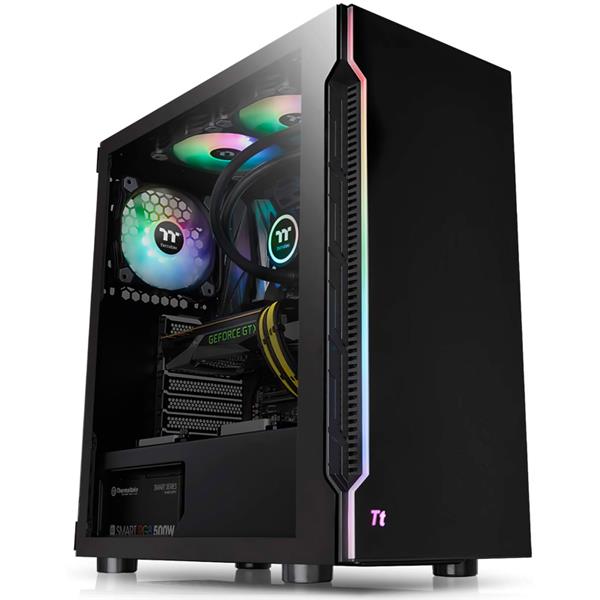 Gabinete ThermalTake H200 TG RGB BLACK Tempered Gl