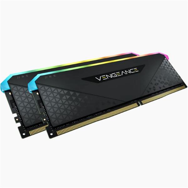 MEMORIA RAM CORSAIR VENGEANCE RGB RS BLACK 16GB 3200 MHZ DDR4