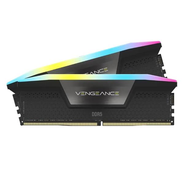 MEMORIA RAM CORSAIR VENGEANCE RGB 64GB (2X32GB) 6000 MHZ DDR5 CL30 -AMD EXPO & INTEL XMP
