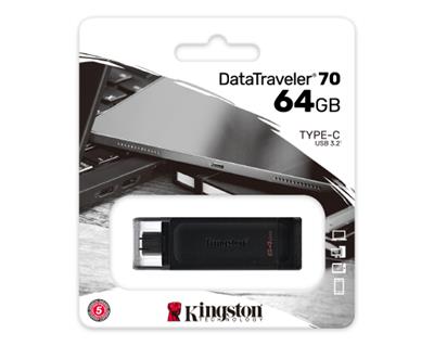 PENDRIVE 64GB KINGSTON DT70 USB-A + USB-C GEN 1 3.2