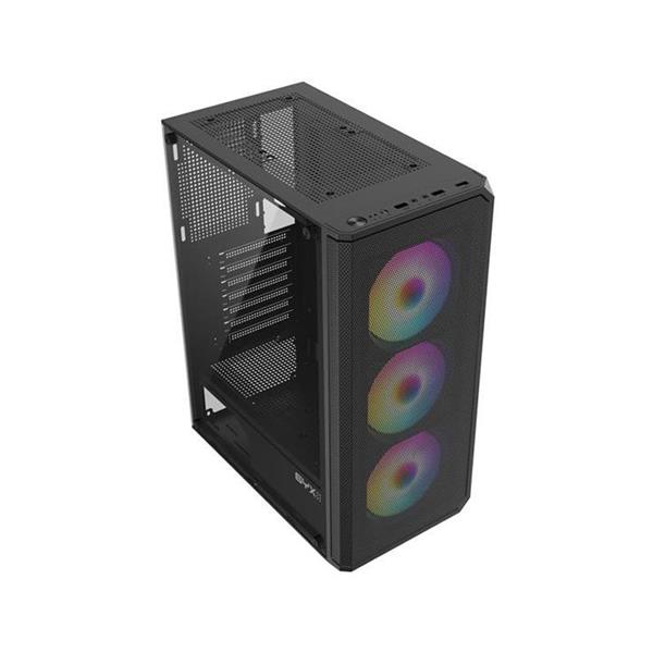 Gabinete Syx EQS10 Black - 3 Fan ARGB