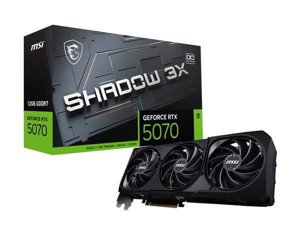 Placa de Video Msi Nvidia Geforce Rtx 5070 Shadow X3 12gb Oc Gddr7