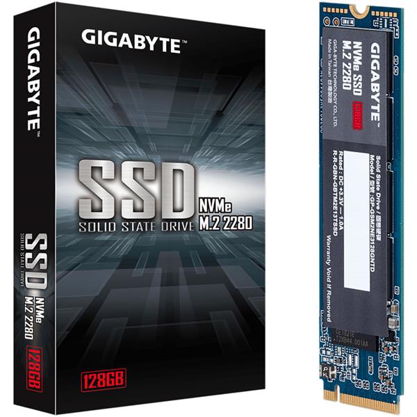Disco Solido SSD 128GB Gigabyte M.2 NVMe PCIe x4 3.0