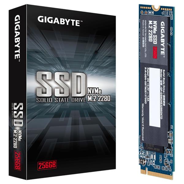 Disco Solido SSD 256GB Gigabyte M.2 NVMe PCIe x4 3.0