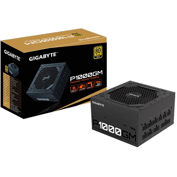 Fuente 1000W Gigabyte P1000GM 80 PLUS GOLD Modular - Sin Cable Power