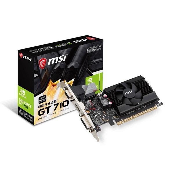 Placa de Video Msi NVIDIA GeForce GT 710 2Gb LP Ddr3