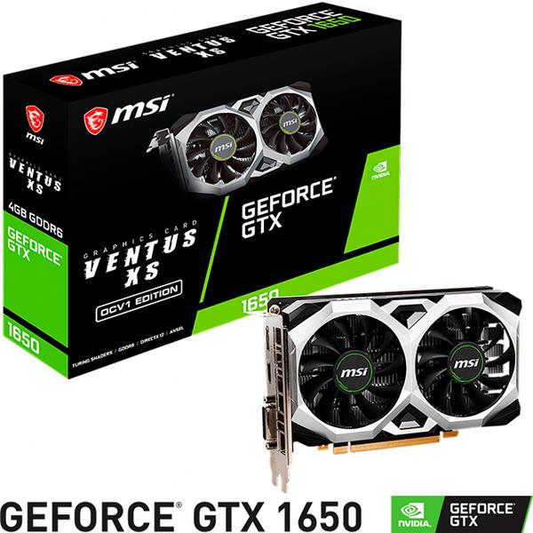 Placa de Video MSI Nvidia Geforce GTX 1650 D6 Ventus Xs OCV1 4GB GDDR6