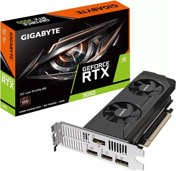 PLACA DE VIDEO GIGABYTE NVIDIA GEFORCE RTX 3050 OC LOW PROFILE 6G GDDR6