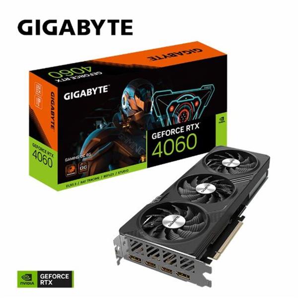 Placa De Video Gigabyte NVIDIA® GeForce RTX™ 4060 GAMING OC 8G
