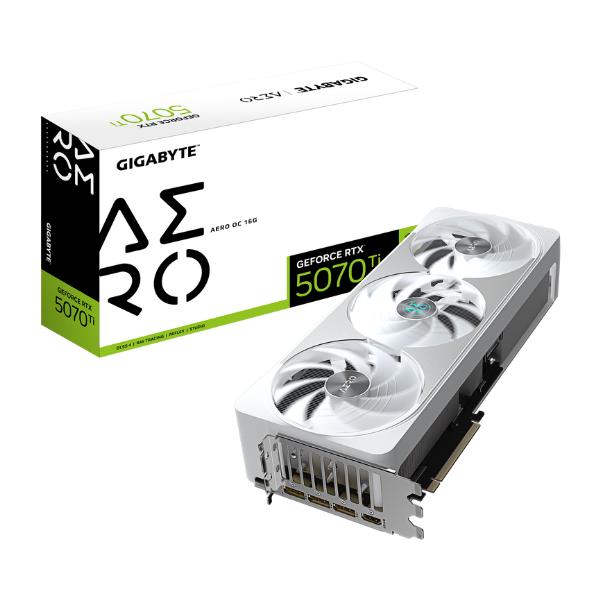 PLACA DE VIDEO NVIDIA GEFORCE GIGABYTE RTX 5070 TI AERO OC 16GB GDDR7