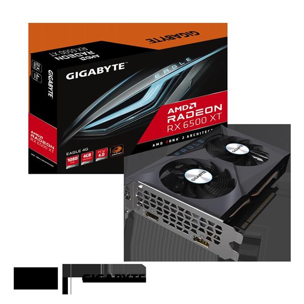 Placa de Video Gigabyte AMD Radeon Rx 6500 XT Eagle 4GB GDDR6