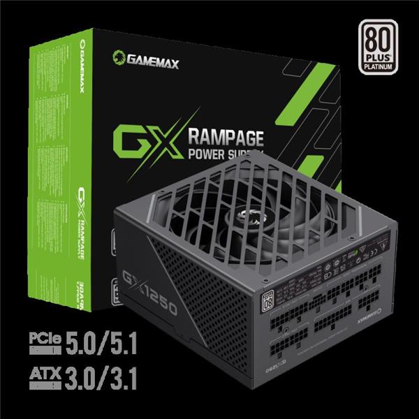 Fuente 1250W Gamemax GX-1250 PRO 80 PLUS Platinum Full Modular