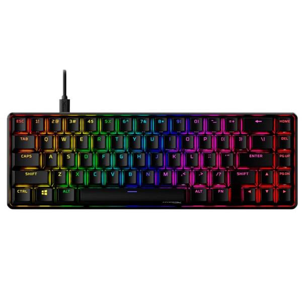 TECLADO KINGSTON HYPERX ALLOY ORIGINS 65 RGB MECANICO GAMING SWITCH RED