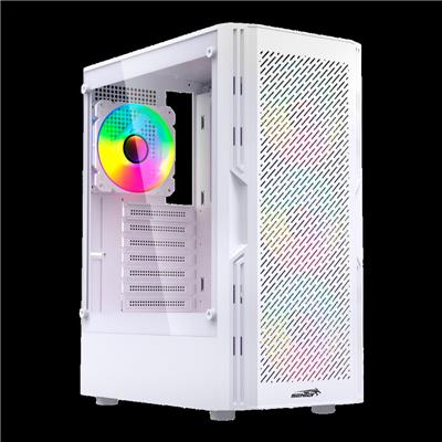 Gabinete Sentey Hunter White - Fan x4 Argb