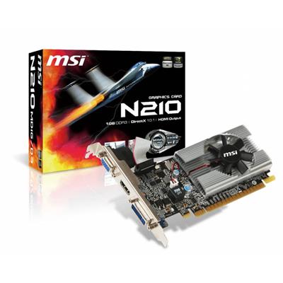 PLACA DE VIDEO MSI NVIDIA GEFORCE GT 210 LP 1GB DDR3