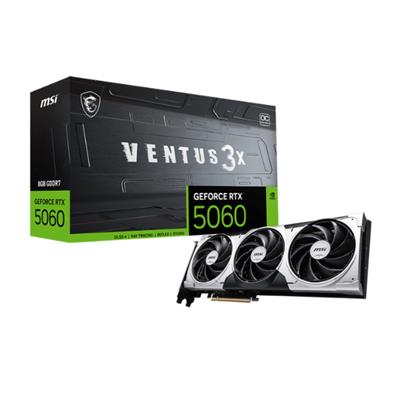 PLACA DE VIDEO MSI NVIDIA GEFORCE RTX 5060 VENTUS 3X OC 8GB GDDR7