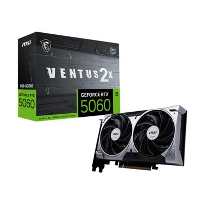 PLACA DE VIDEO MSI NVIDIA GEFORCE RTX 5060 VENTUS 2X OC 8GB GDDR7
