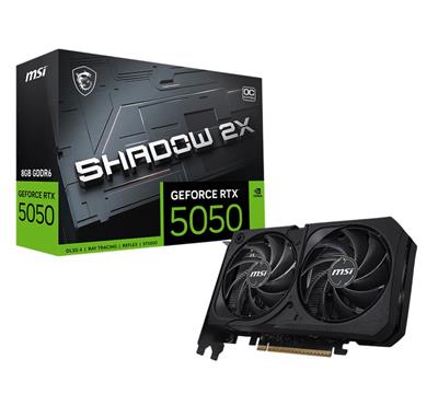 PLACA DE VIDEO MSI NVIDIA GEFORCE RTX 5050 SHADOW 2X OC 8GB GDDR6
