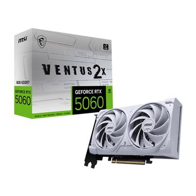 PLACA DE VIDEO MSI NVIDIA GEFORCE RTX 5060 VENTUS 2X OC WHITE 8GB GDDR7