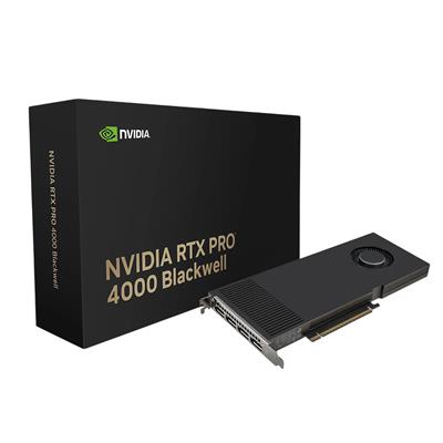 Placa de Video PNY NVIDIA Quadro RTX PRO 4000 Blackwell 24GB GDDR7 4x Mini DisplayPort