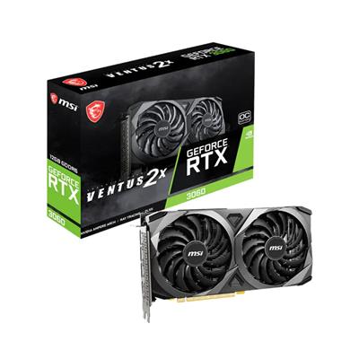 PLACA DE VIDEO MSI NVIDIA GEFORCE RTX 3060 VENTUS 2X 12GB OC V1 GDDR6